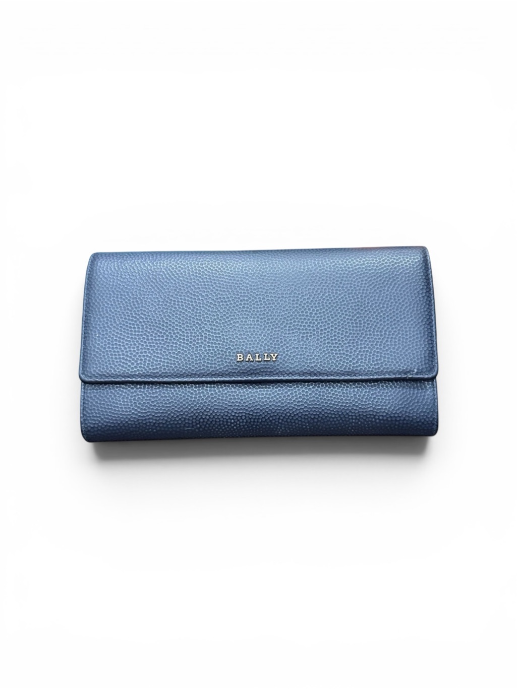 Bally “Bruton” Navy & Rose Leather Continental Wallet Made In Italy